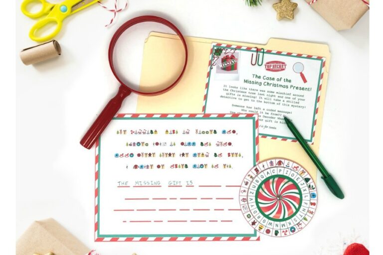 Christmas morning fun that doesn’t cost a thing: Try this free printable Christmas Secret Decoder Wheel