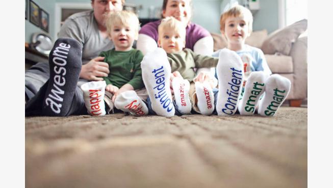 You are amazing, beautiful and strong. Just ask your socks.