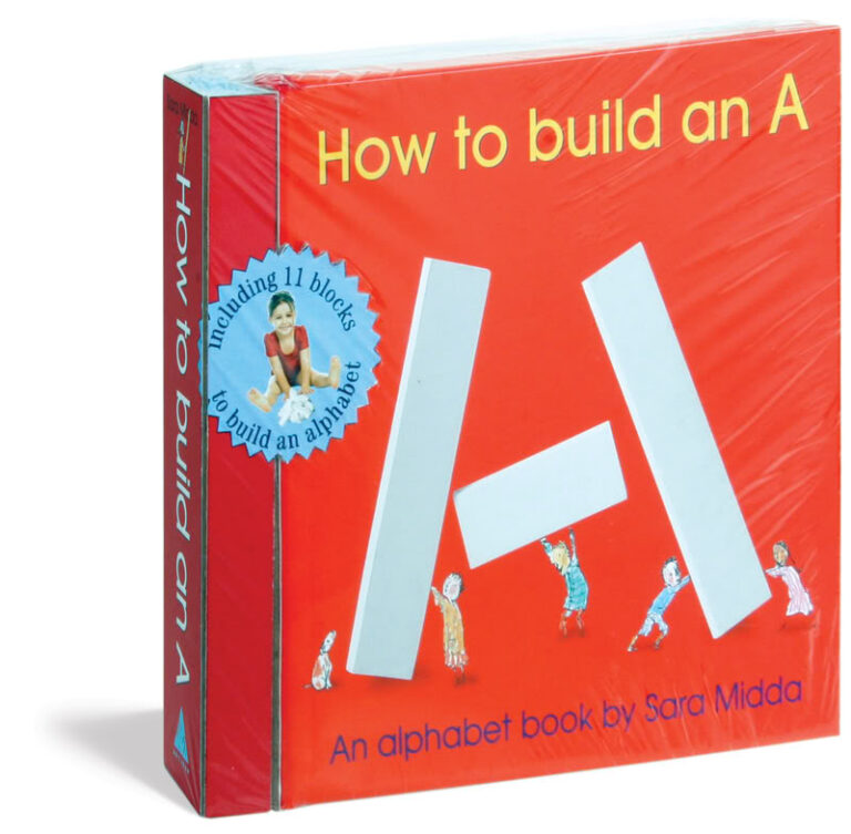 An ABC book that actually gets kids creating their own A’s, B’s and C’s. And sometimes an alien robot.