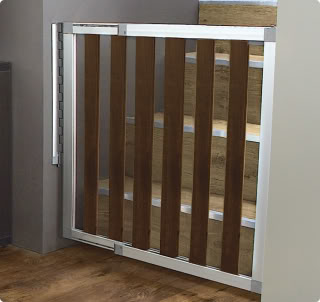 A stylish baby gate. I kid you not.