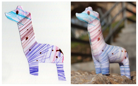 Turn your kids’ drawings into figurines