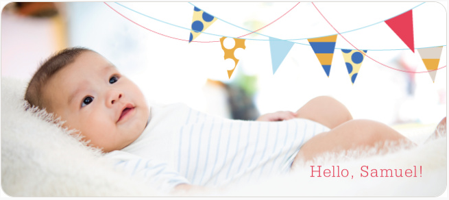 Your baby is a big deal, doesn’t the announcement deserve an extra-big card?