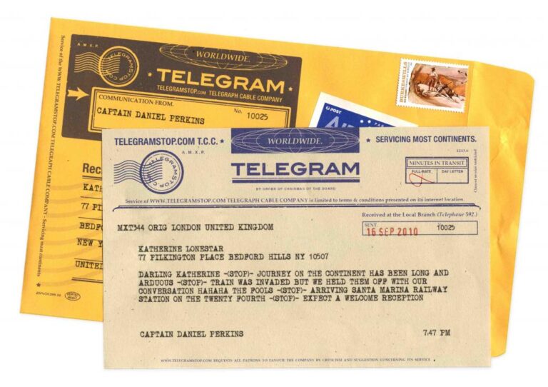 Baby is here -STOP- telegrams are back in style -STOP-
