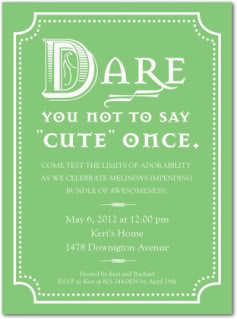 Baby shower invitations get even cooler.