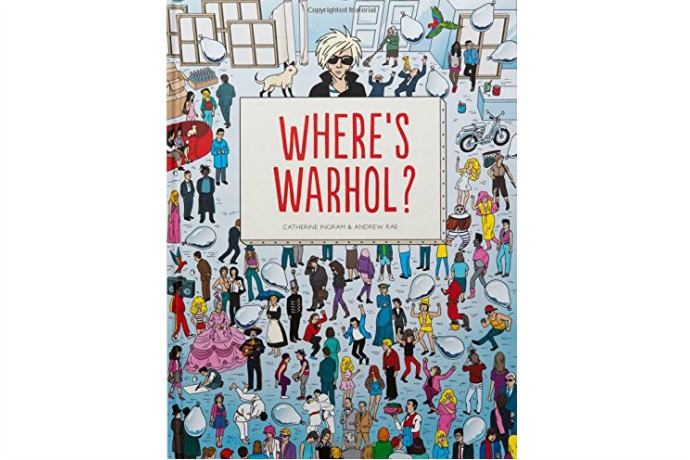 Where’s Warhol? Not hiding in a red and white striped shirt, that’s for sure.