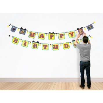Party on and on with this reusable birthday banner