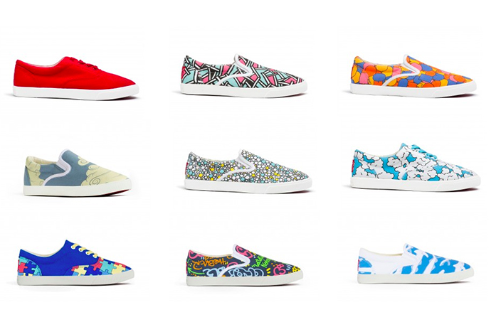 Bucketfeet shoes bring real artwork to kids’ feet. Eh, walls have been done.