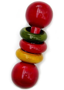 Eco-Friendly Rattles in Technicolor