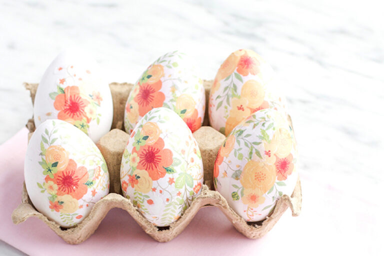 9 of the prettiest floral Easter egg decorating ideas. Lovely!