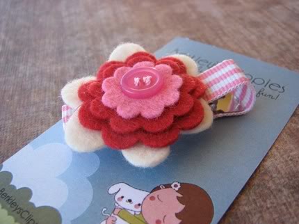 Flower hair clips that don’t look swiped from a Carmen Miranda memorabila auction