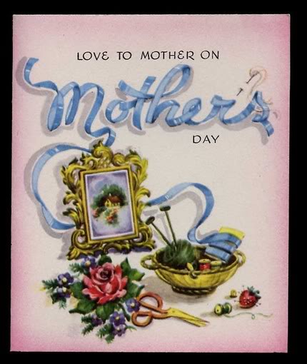 Cheap and easy Mother’s Day gift idea – vintage cards as artwork