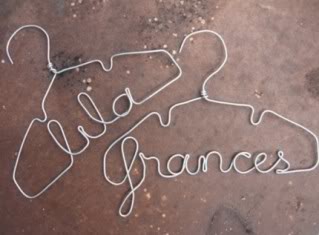 Oh, okay. Wire hangers.