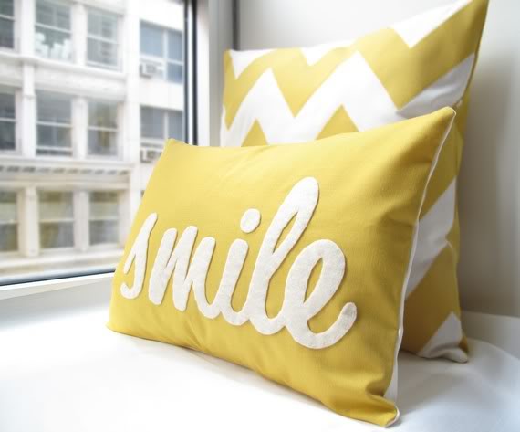 Handmade pillows to make you smile.