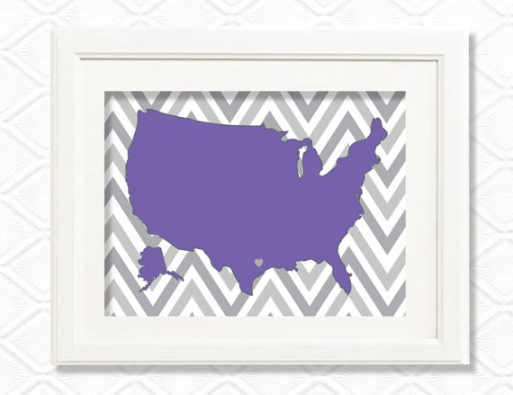 The purple map