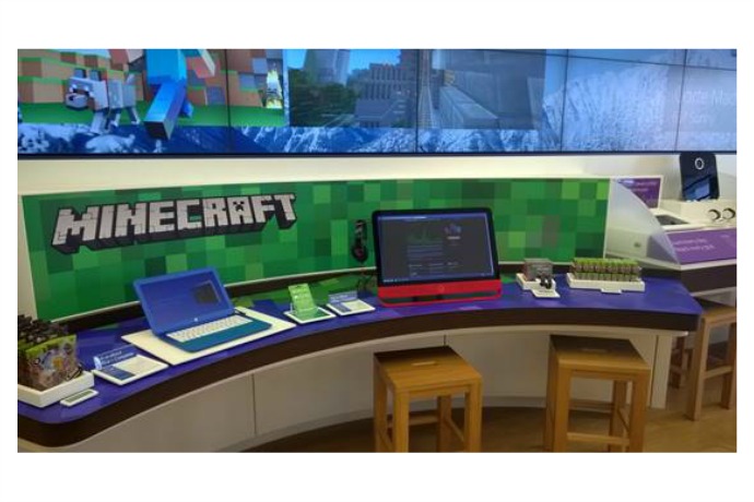 Sponsored Message: The Minecraft Gameband now at select Microsoft Stores. Cue the squealing from your kids.