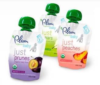 Plum Organics baby food – Not just plums, but definitely just organics.