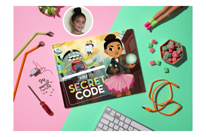 Secret Code: A customizable children’s book to help you raise tech-savvy, confident girls.